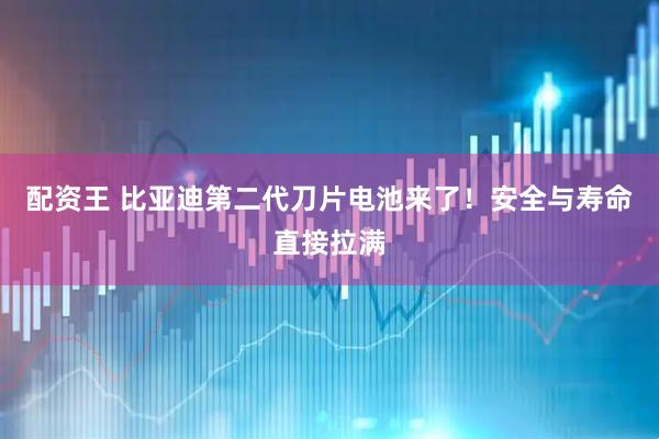 配资王 比亚迪第二代刀片电池来了！安全与寿命直接拉满